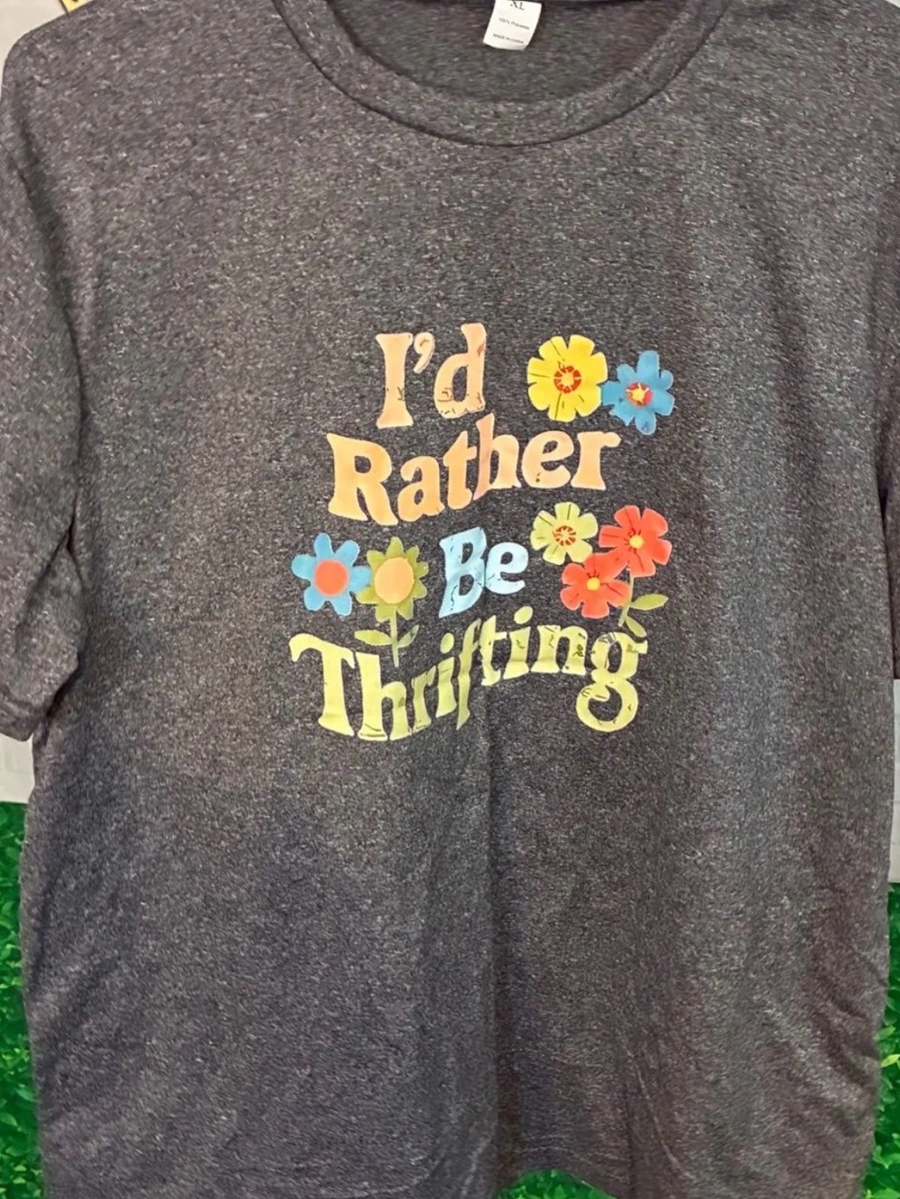 207 I Rather be Thrifting graphic T sz XL